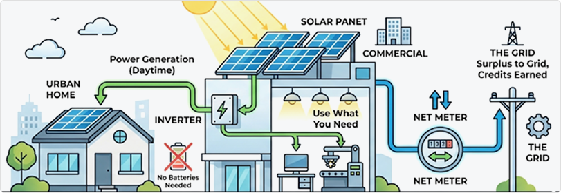 On-Grid Solar Power Plant